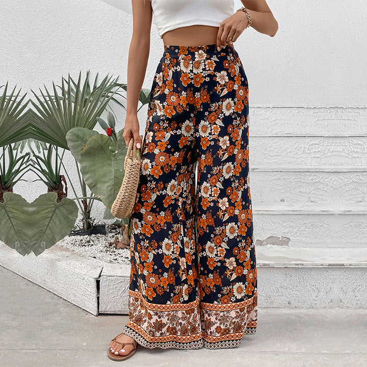 Women Floral Printed Trousers