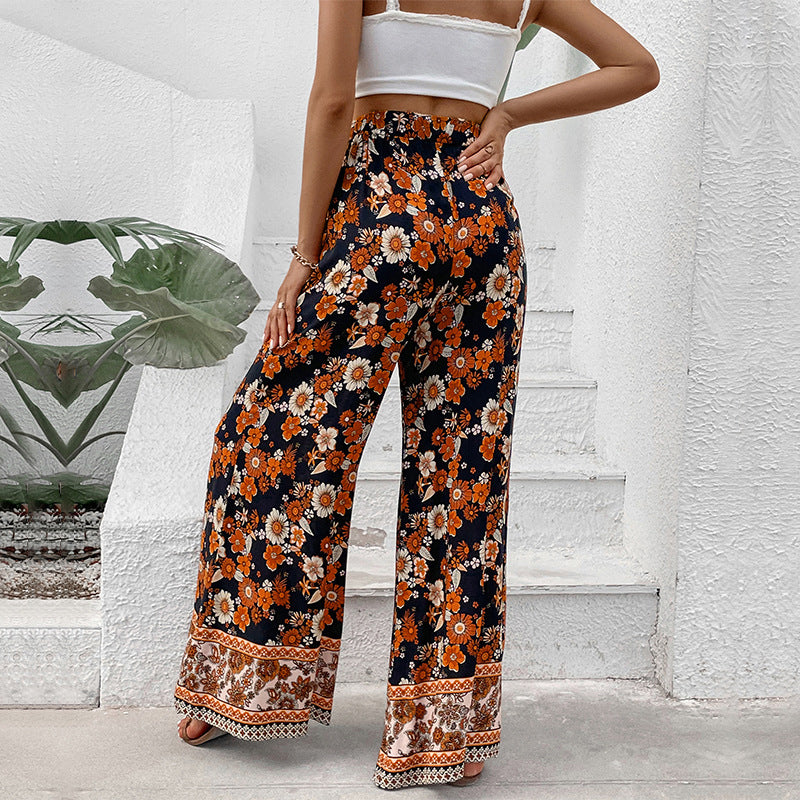 Women Floral Printed Trousers