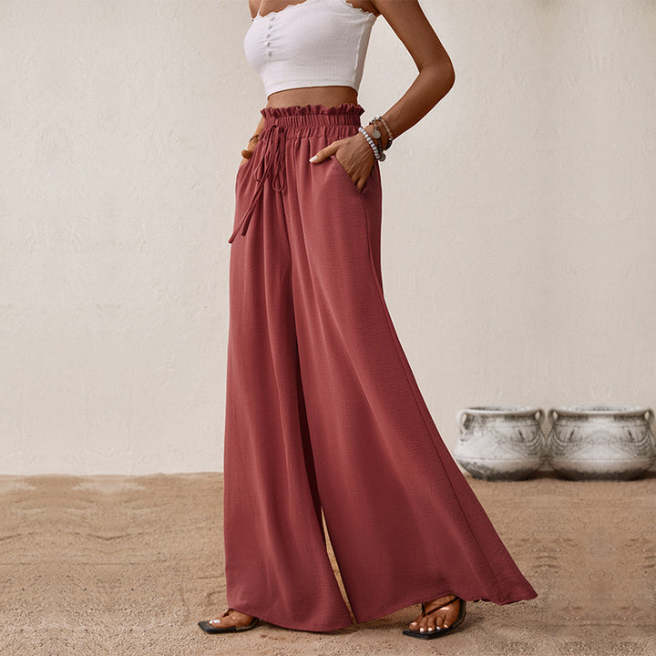 Women Slim Fit Pleated Trousers