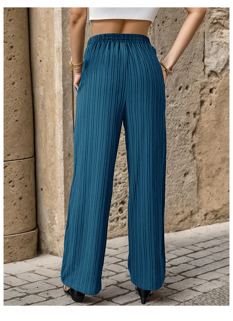 Easy Wash Mid Rise Regular Fit Parallel Trousers