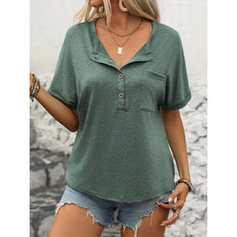 Women Solid Round Neck Top