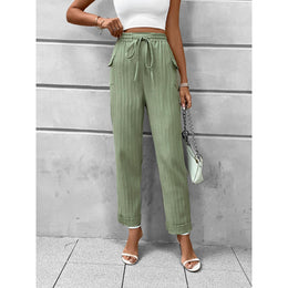 Women Loose Fit Easy Wash Trousers