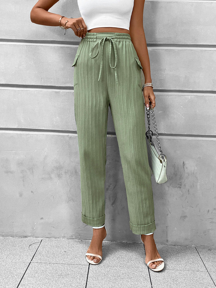 Women Loose Fit Easy Wash Trousers