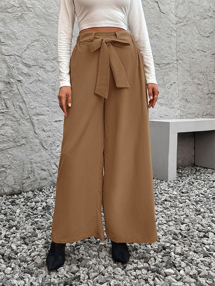 Women Mid-Rise Loose Fit Easy Wash Trousers