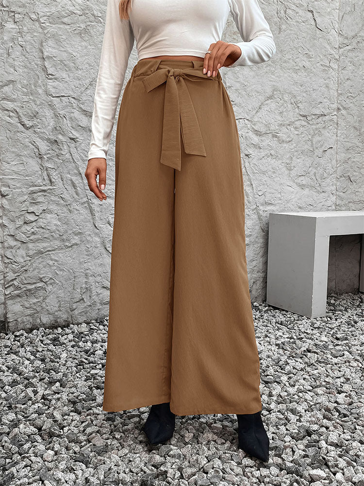 Women Mid-Rise Loose Fit Easy Wash Trousers