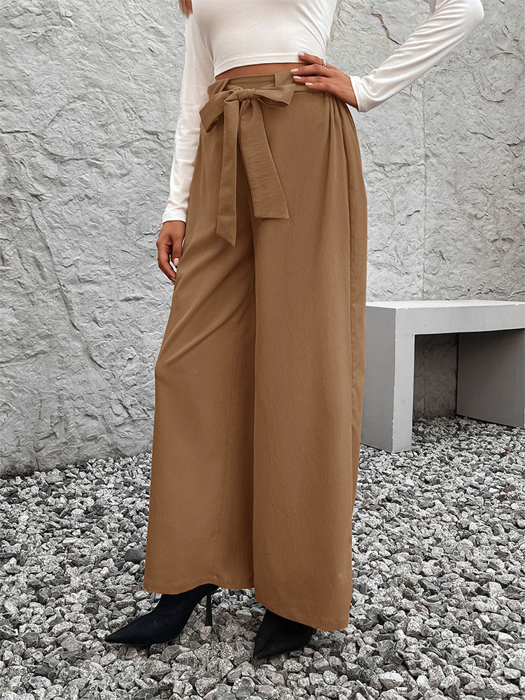 Women Mid-Rise Loose Fit Easy Wash Trousers