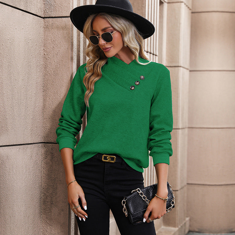 Green Long Sleeves Pullover