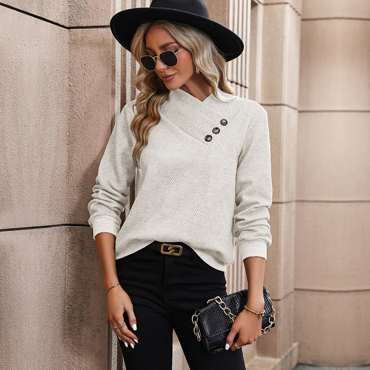 Self Design Jacquard Pullover Sweatshirt