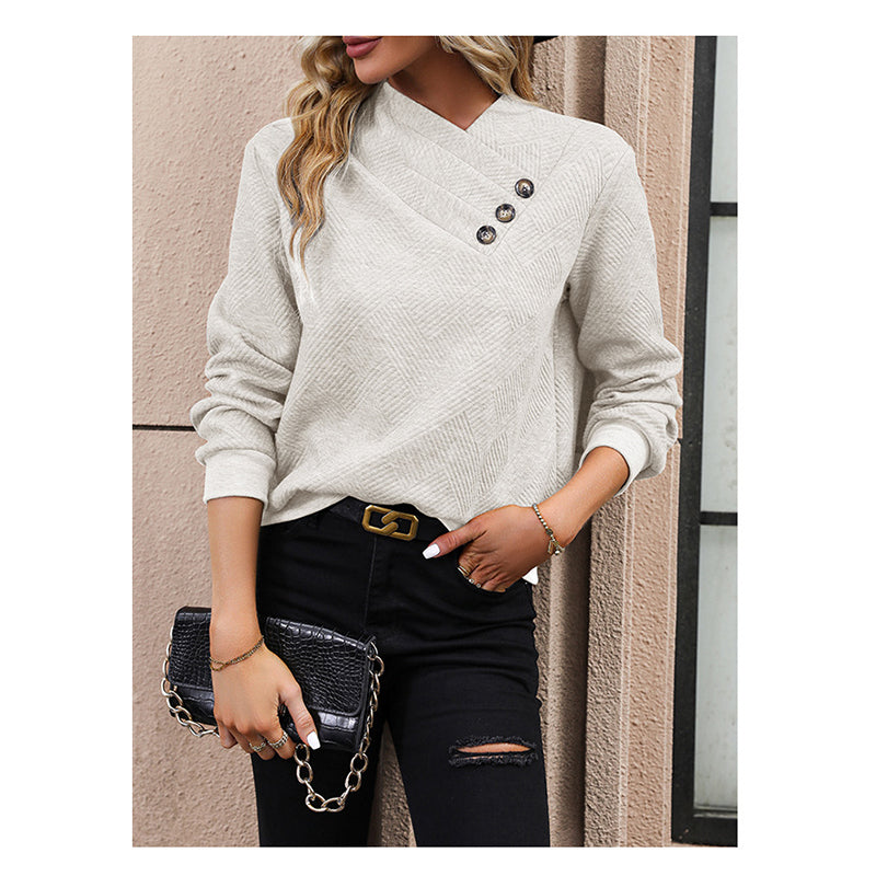 Self Design Jacquard Pullover Sweatshirt