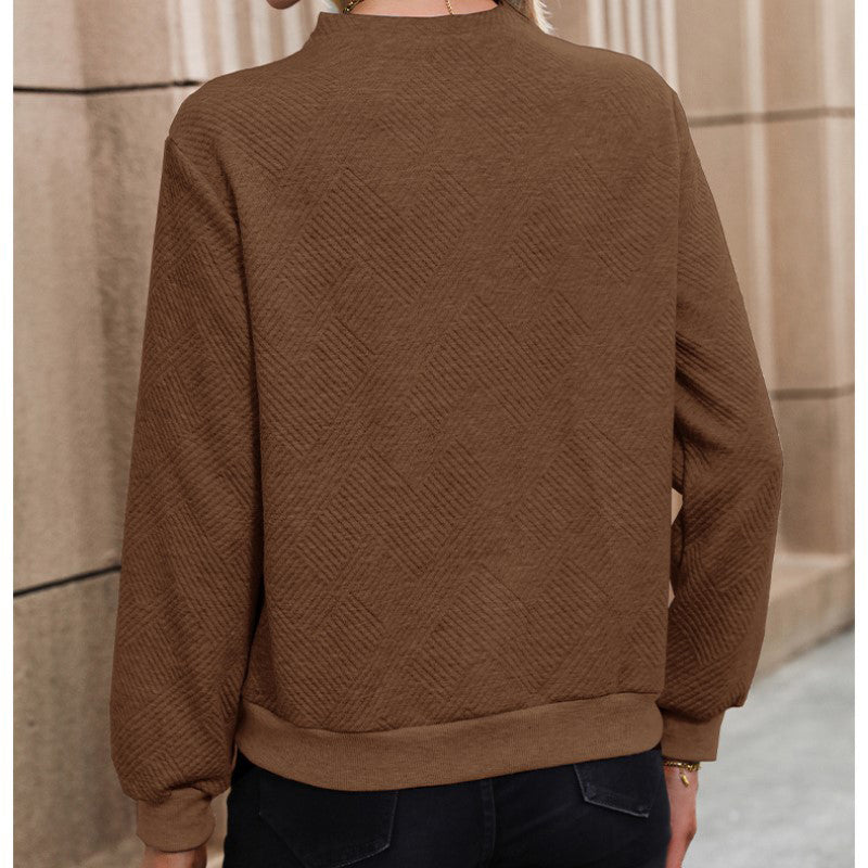Brown Long Sleeves Pullover