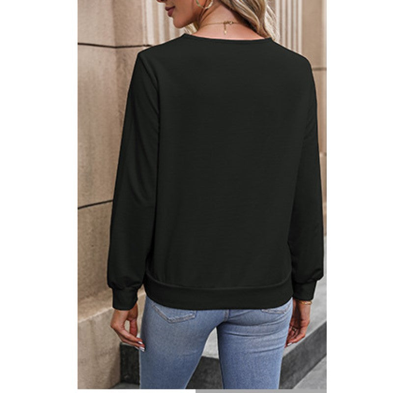 Green V-Neck Georgette Top