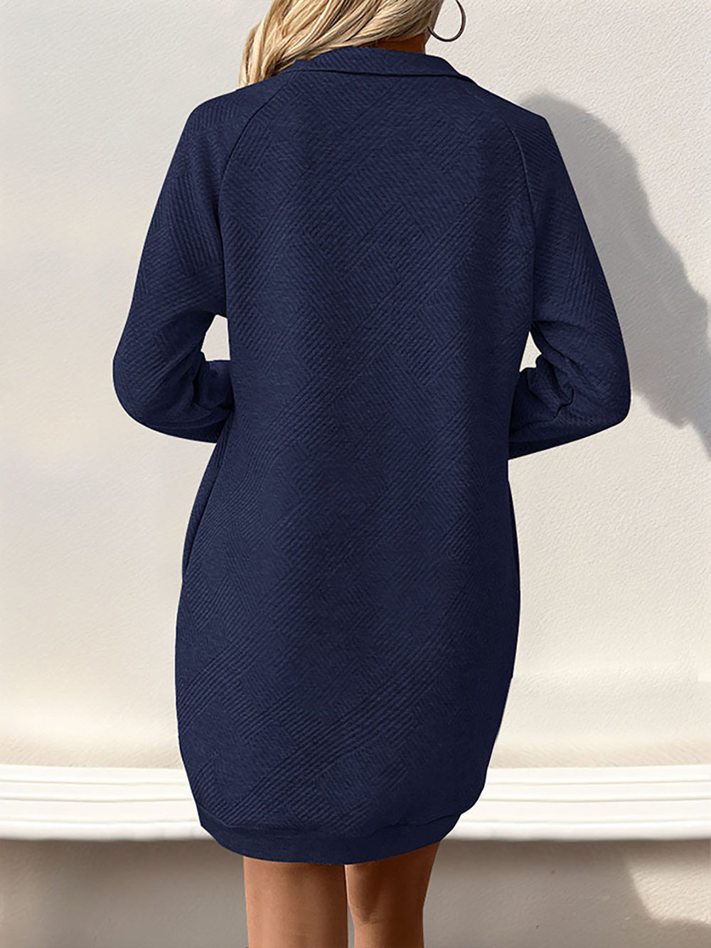 Shirt Collar Shirt Mini Dress