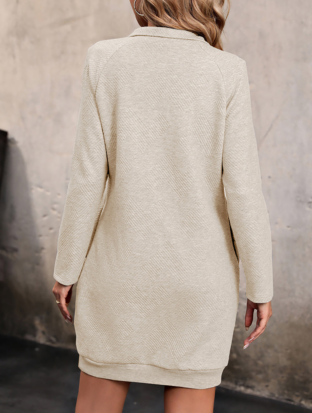 Women Shirt Collar Sheath Dress