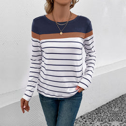 Striped Boat Neck Top