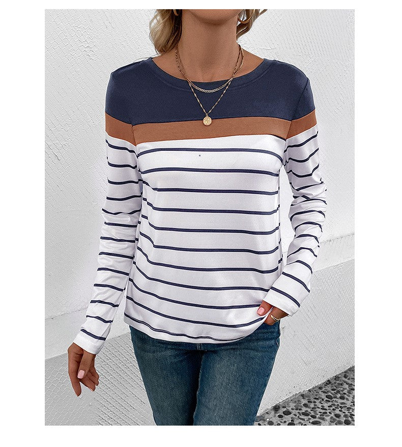 Striped Boat Neck Top