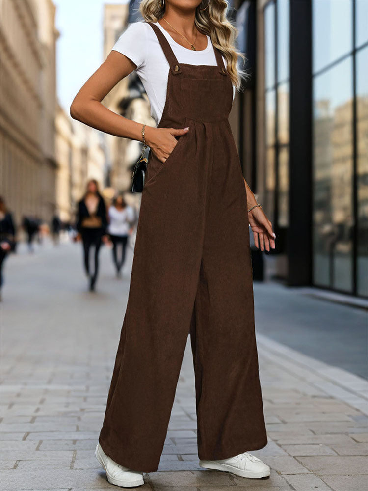 Square Neck Basic Jumpsuit