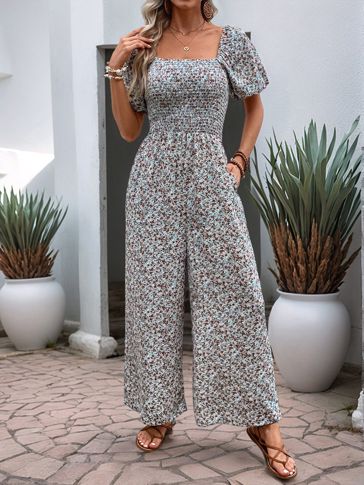 Printed Culotte Jumpsuit