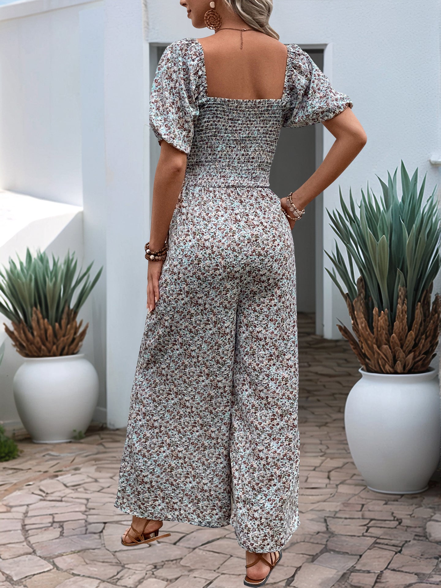Printed Culotte Jumpsuit