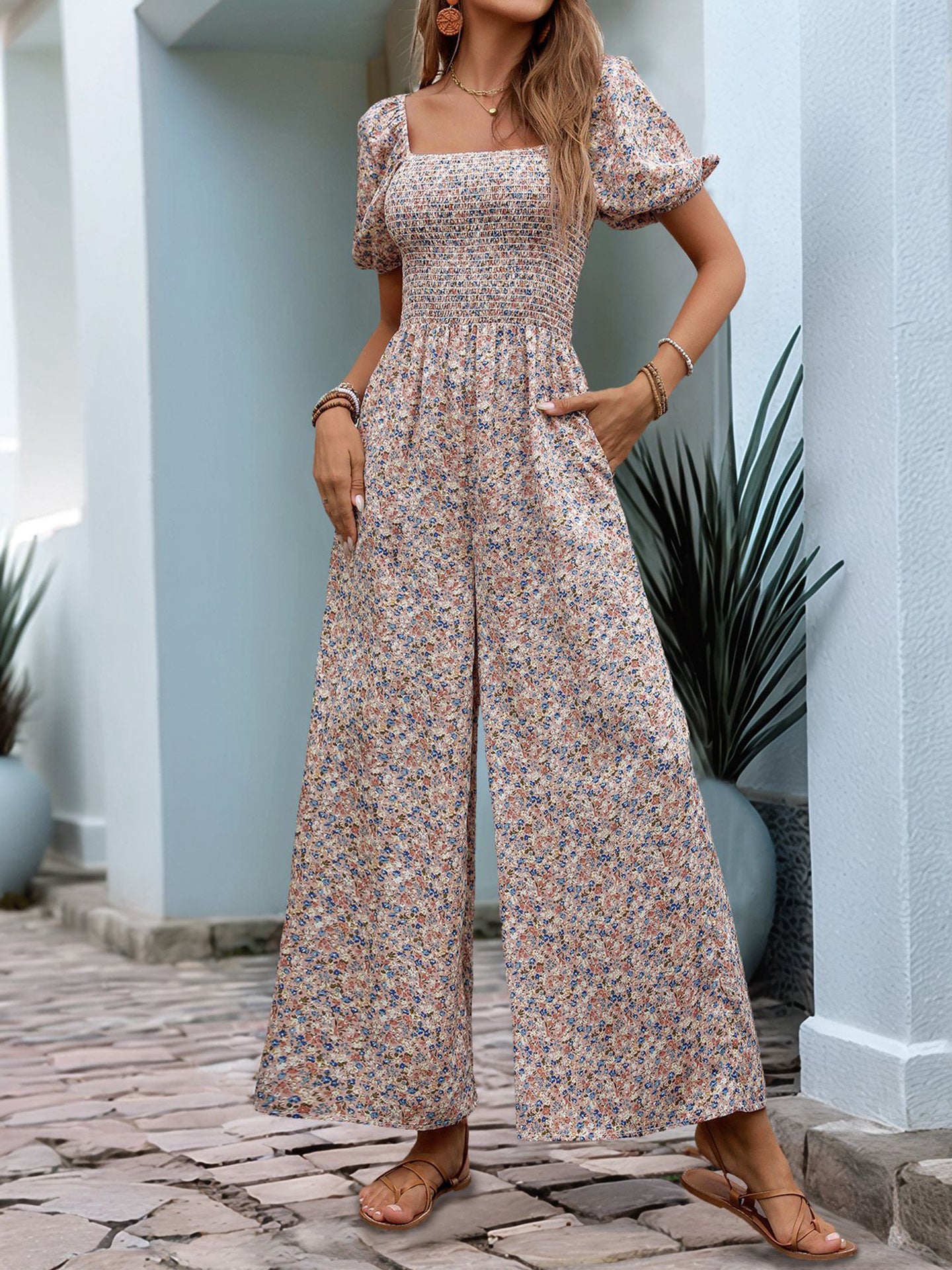 Printed Basic Jumpsuit