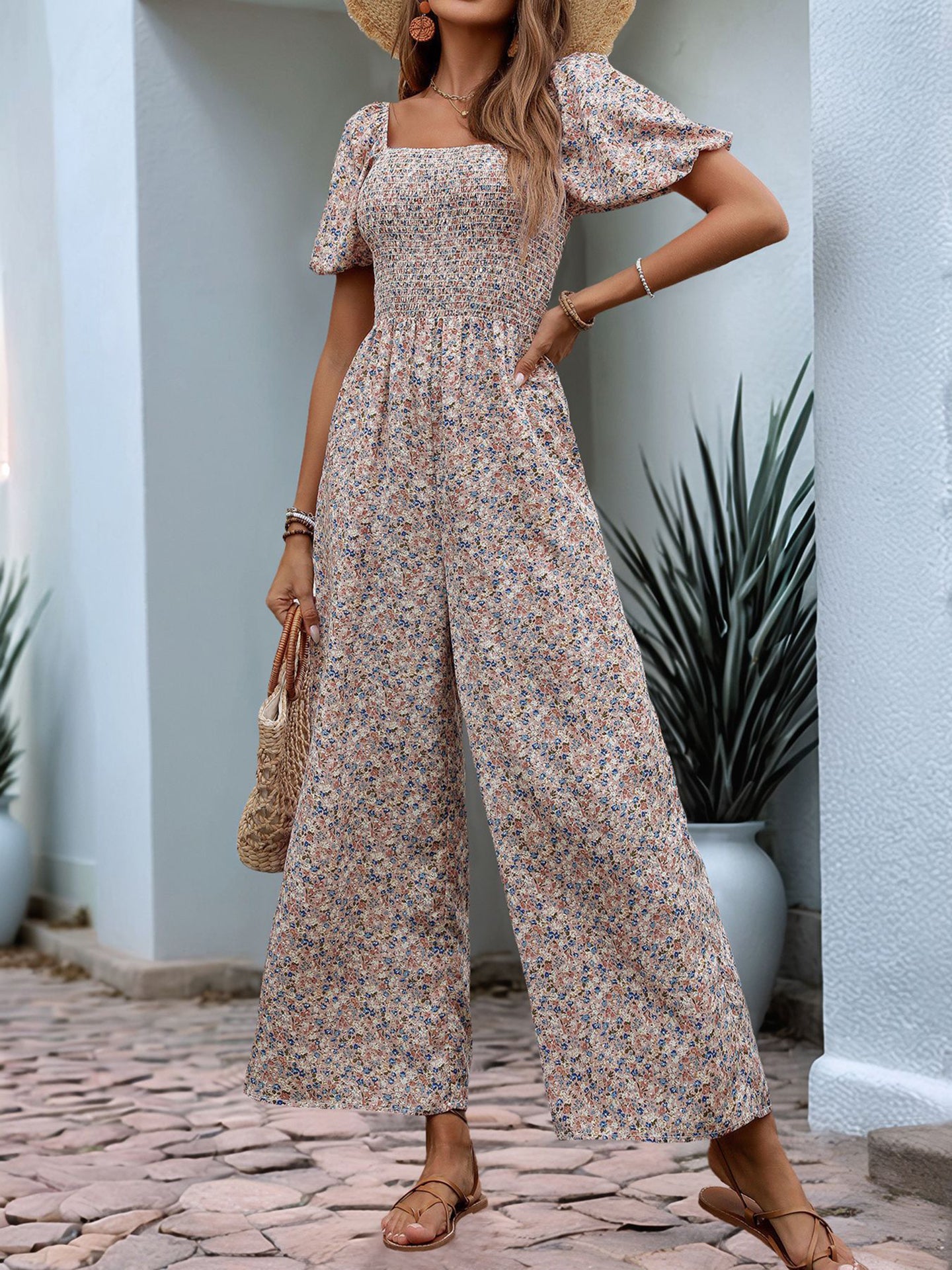 Printed Basic Jumpsuit