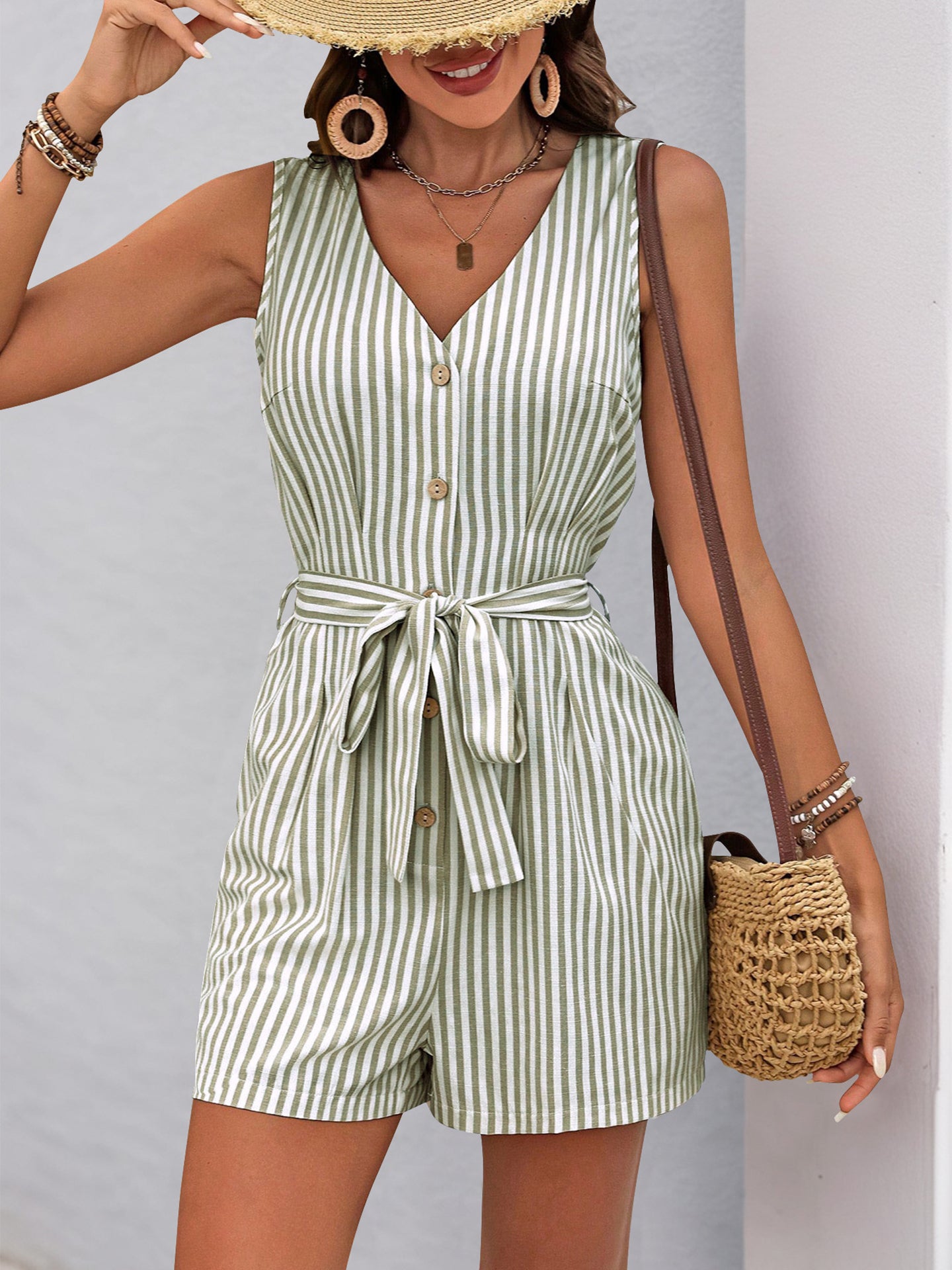 Striped Jumpsuit