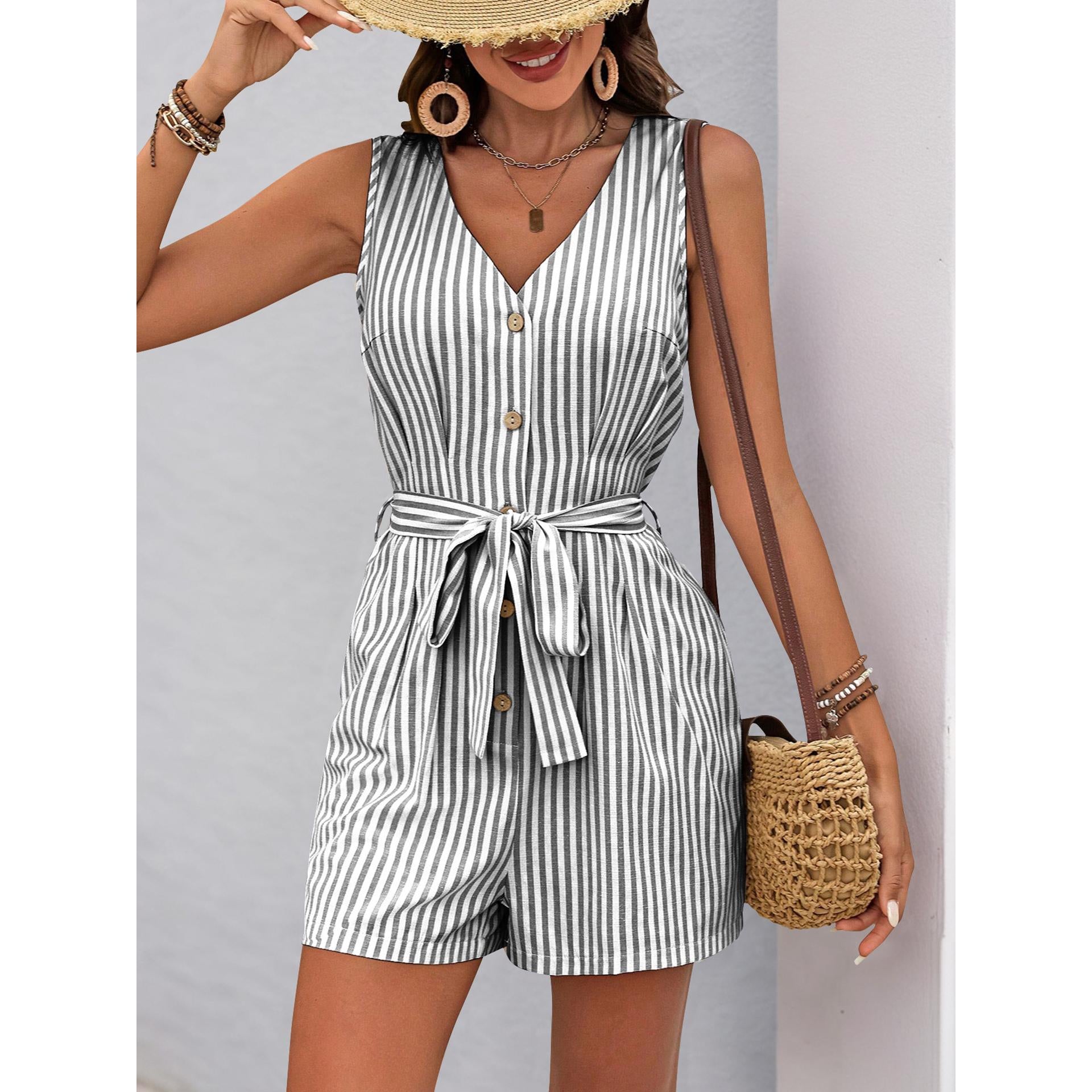 Striped Jumpsuit
