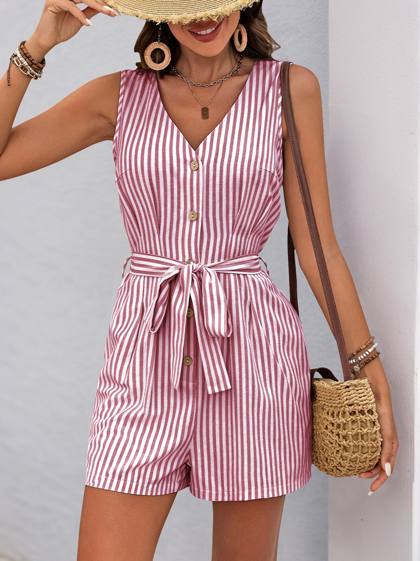Striped Jumpsuit