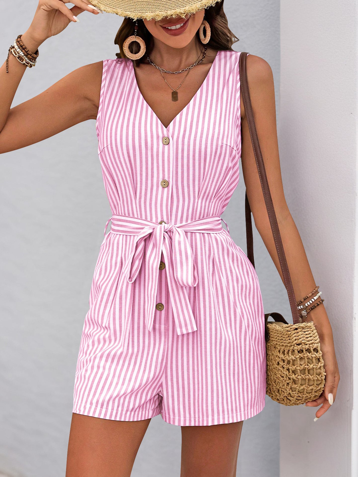Striped Jumpsuit