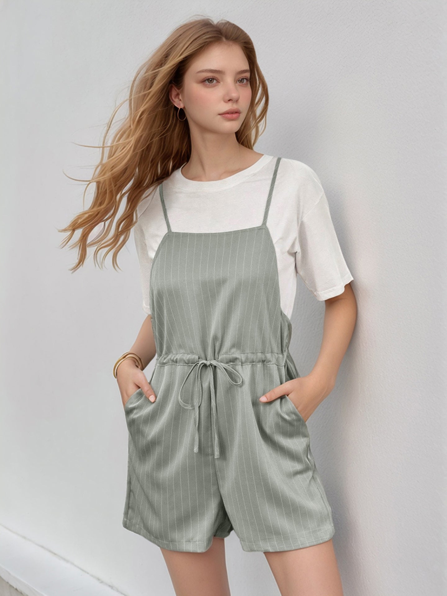 Striped Basic Jumpsuit