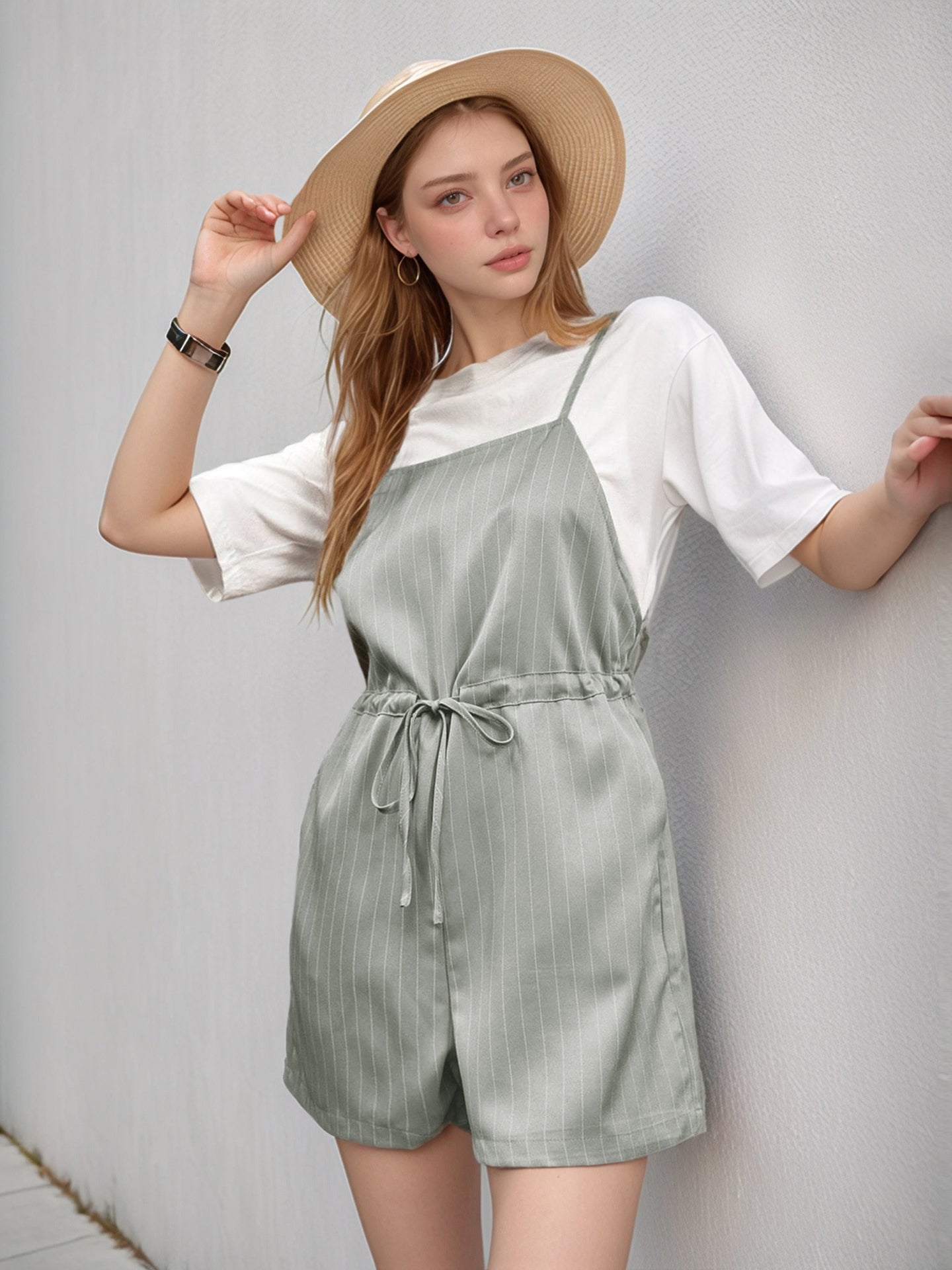 Striped Basic Jumpsuit