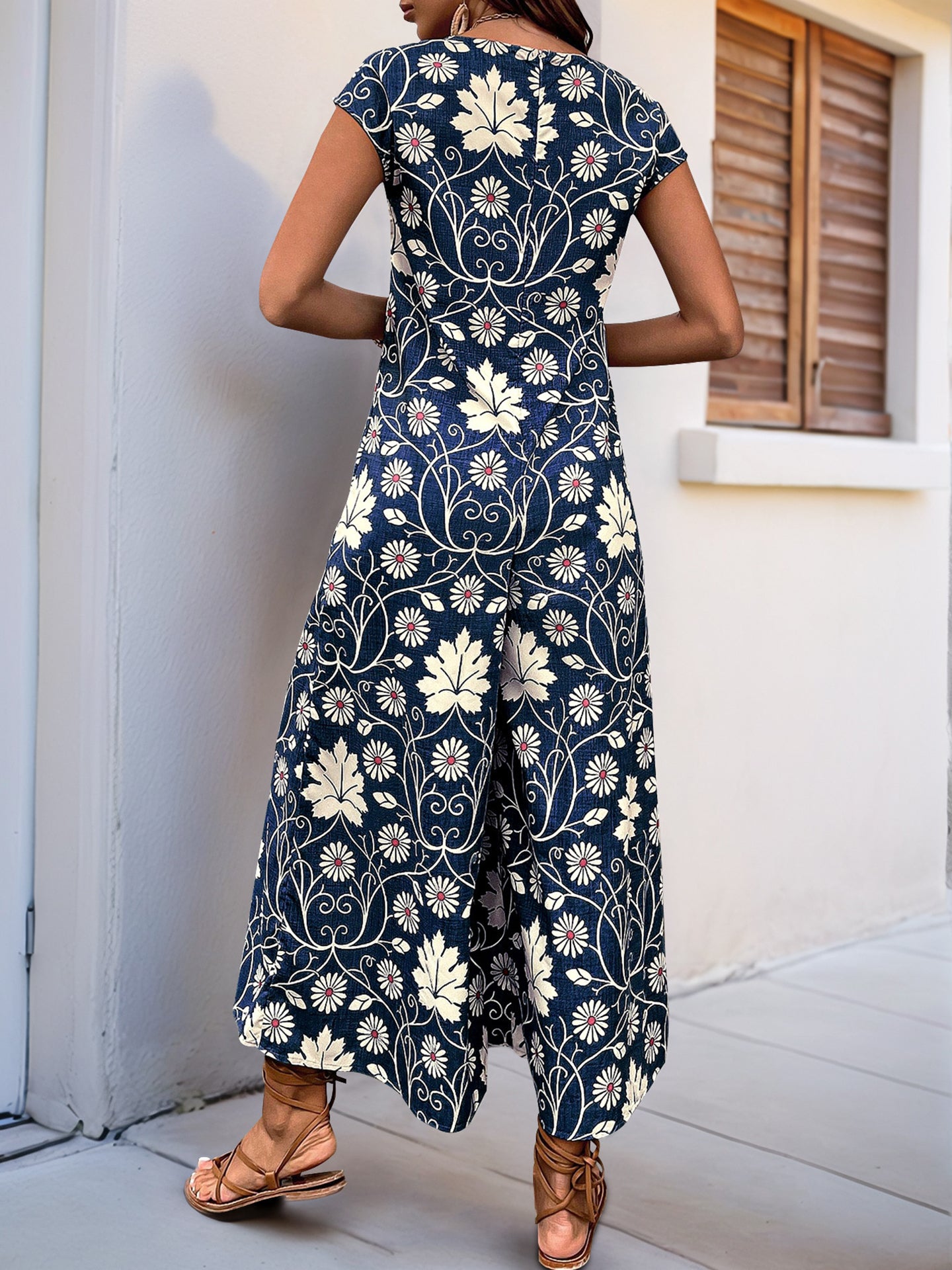 Printed Basic Jumpsuit