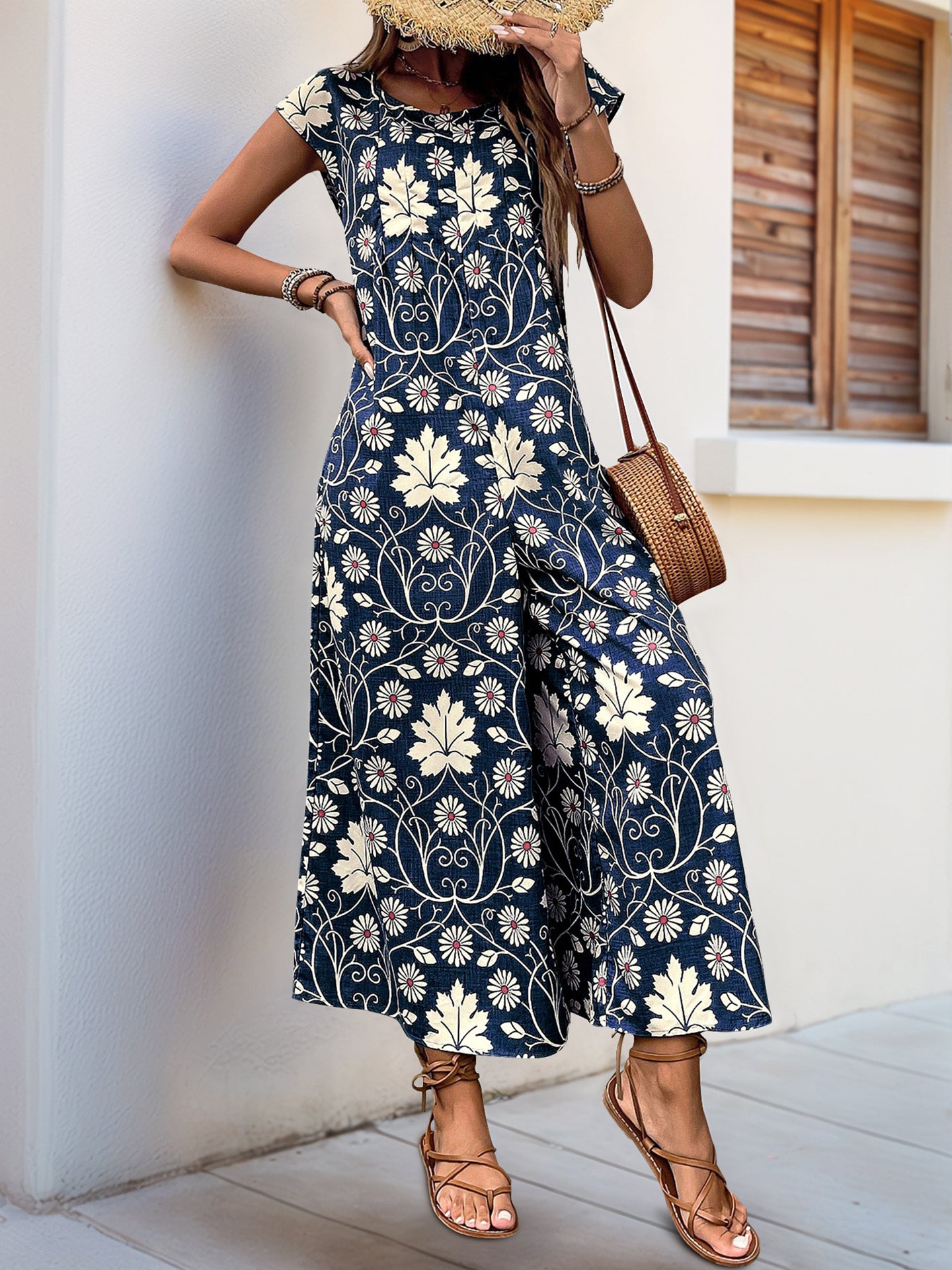Printed Basic Jumpsuit