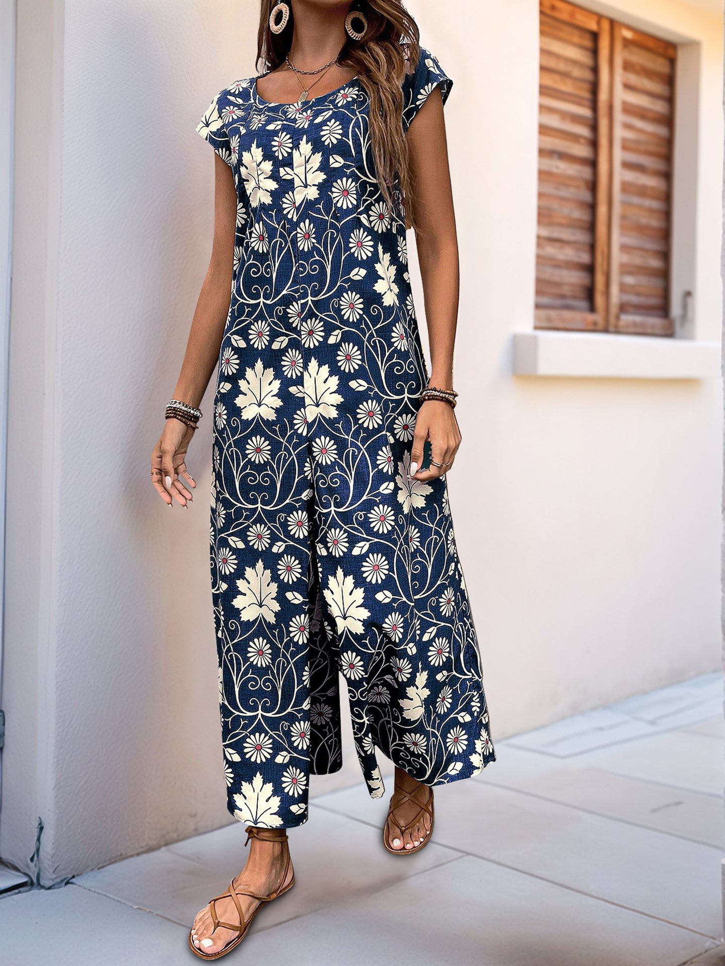 Printed Basic Jumpsuit