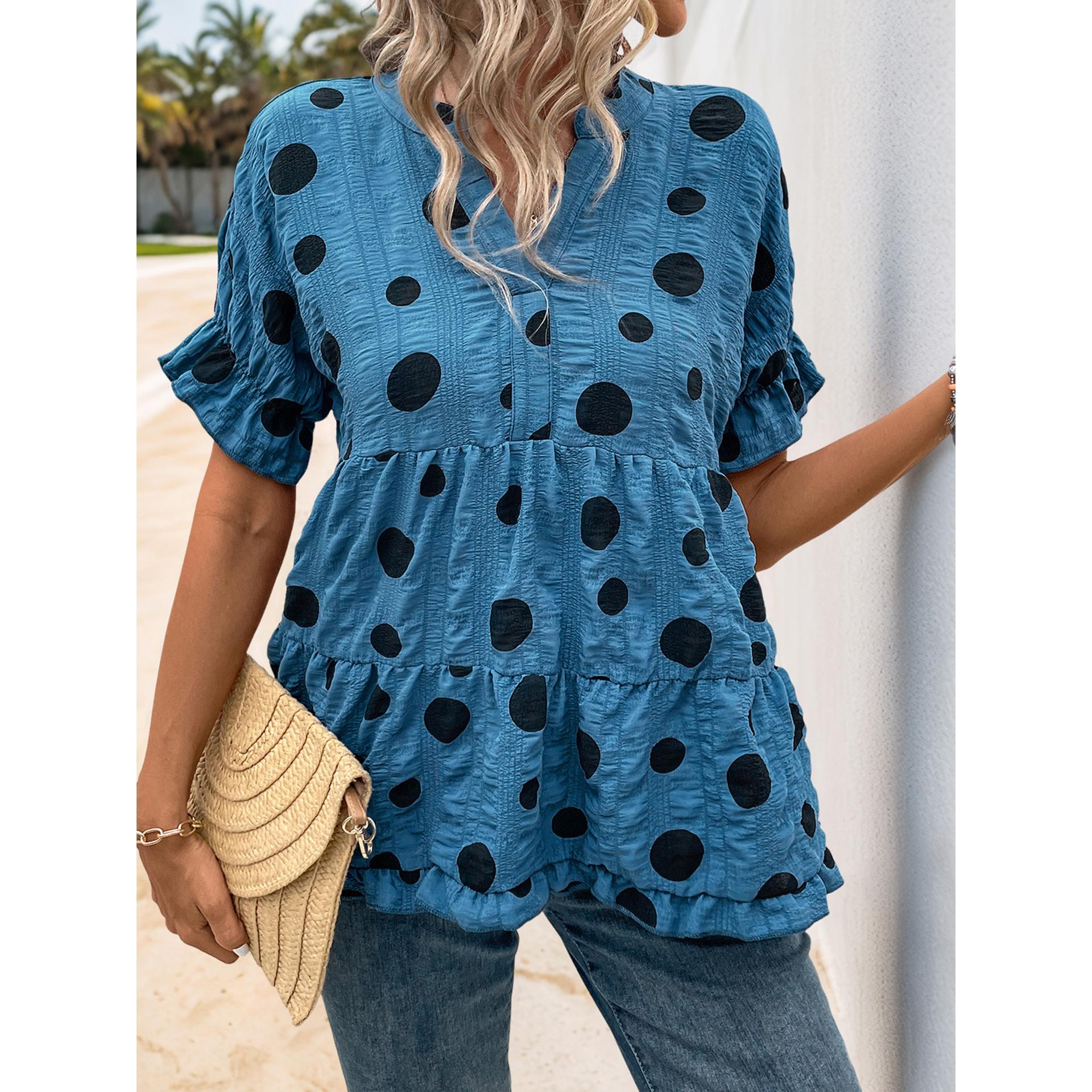Women Polka Dot Opaque Printed Casual Shirt