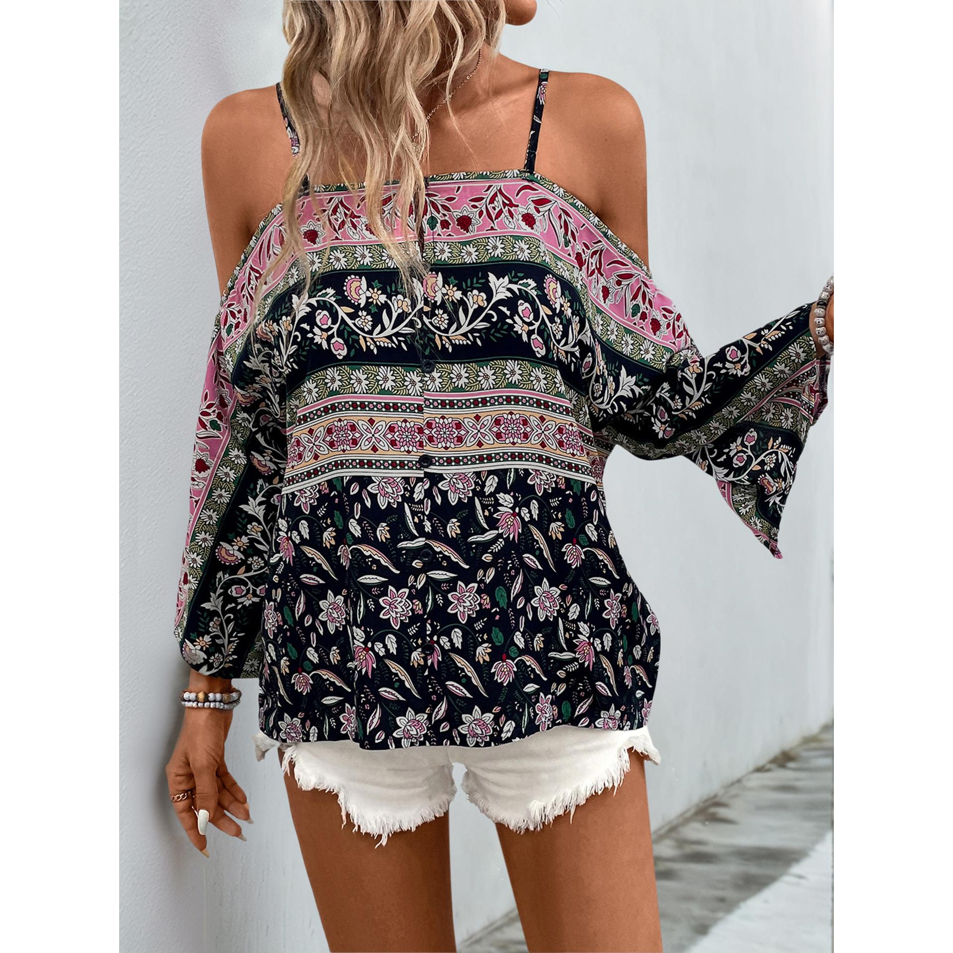 Floral Printed Off-Shoulder Top