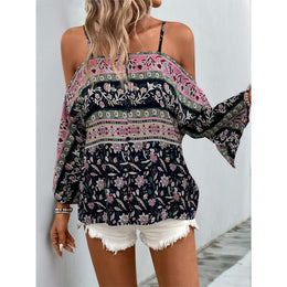 Floral Printed Off-Shoulder Top