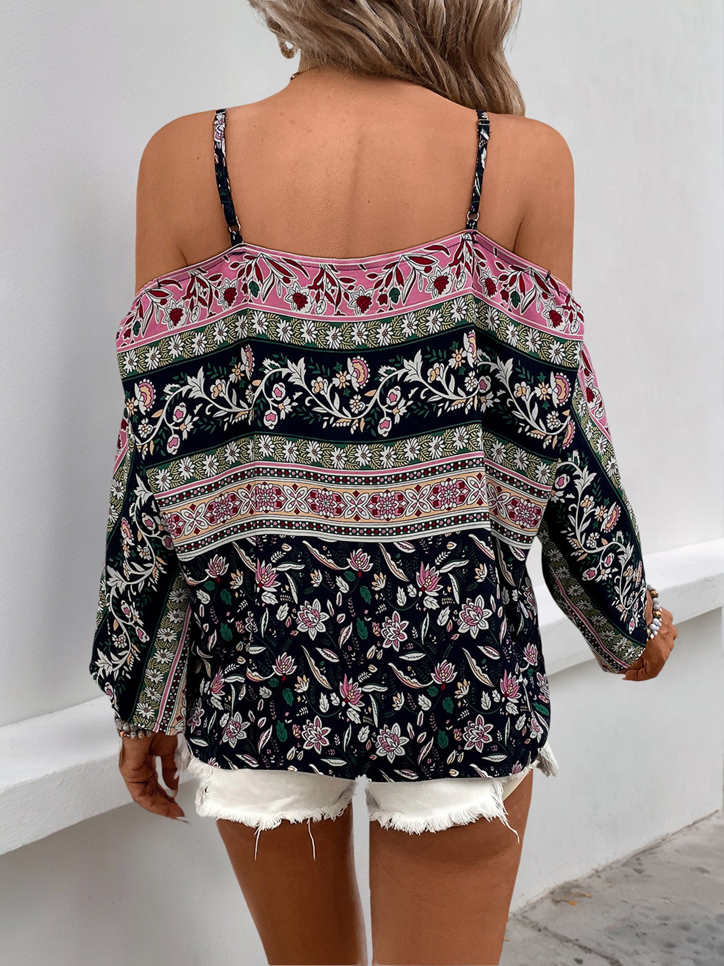 Floral Printed Off-Shoulder Top