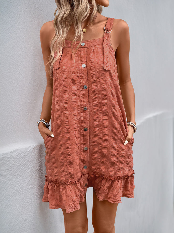 Women Shoulder Straps A-Line Dress