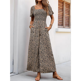 Printed Culotte Jumpsuit