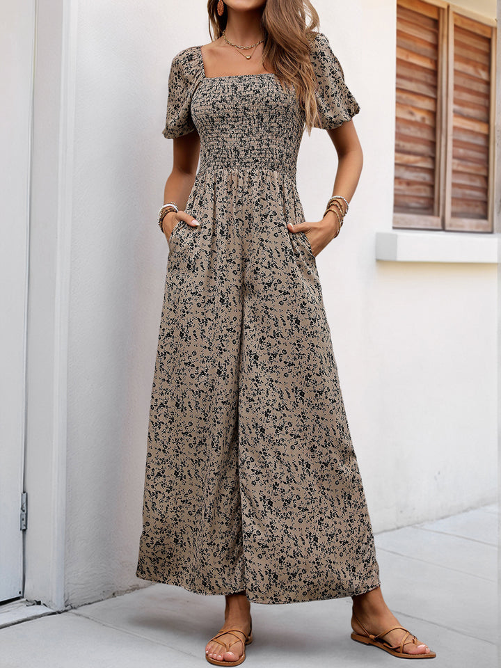 Printed Culotte Jumpsuit