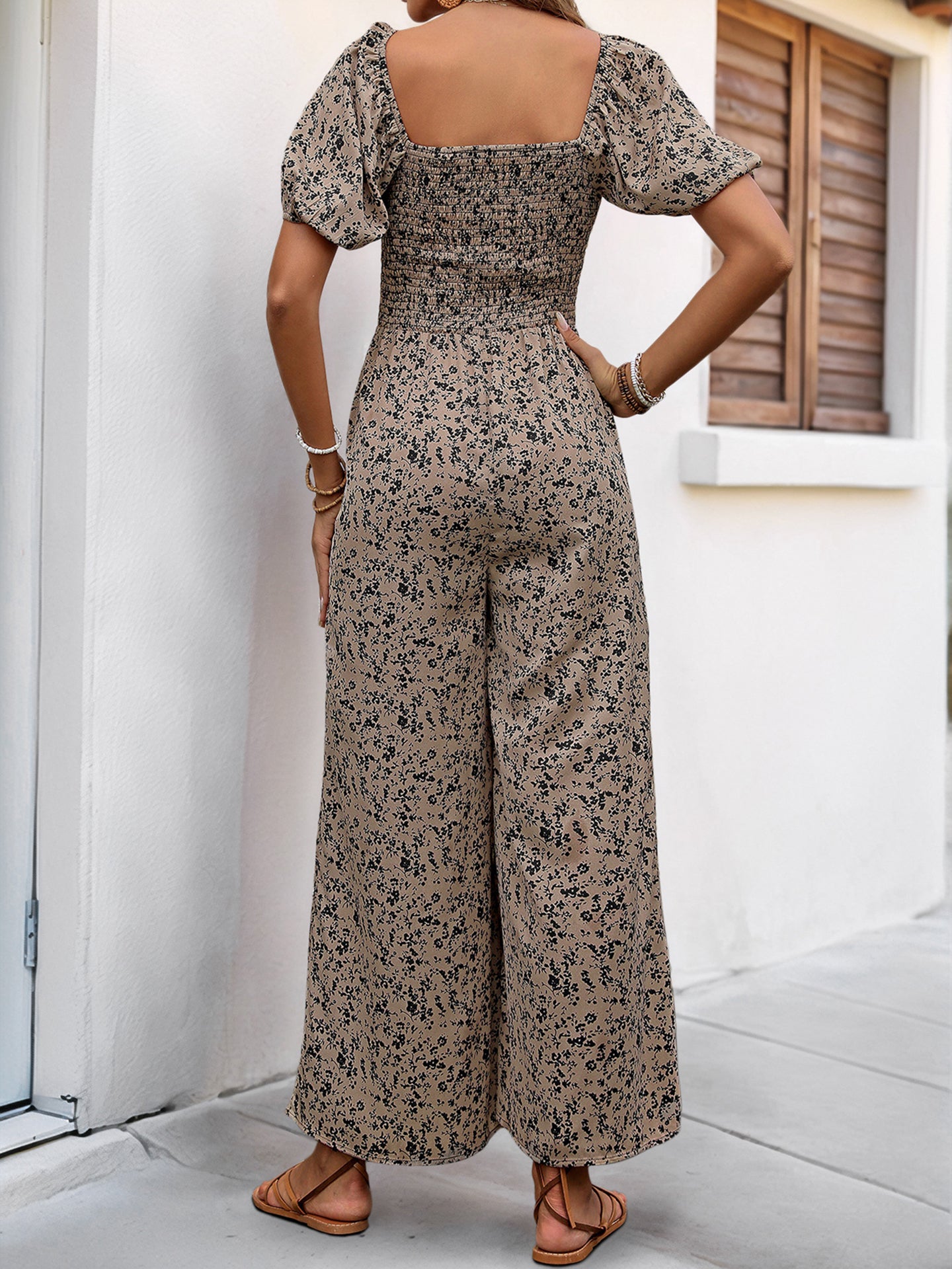 Printed Culotte Jumpsuit