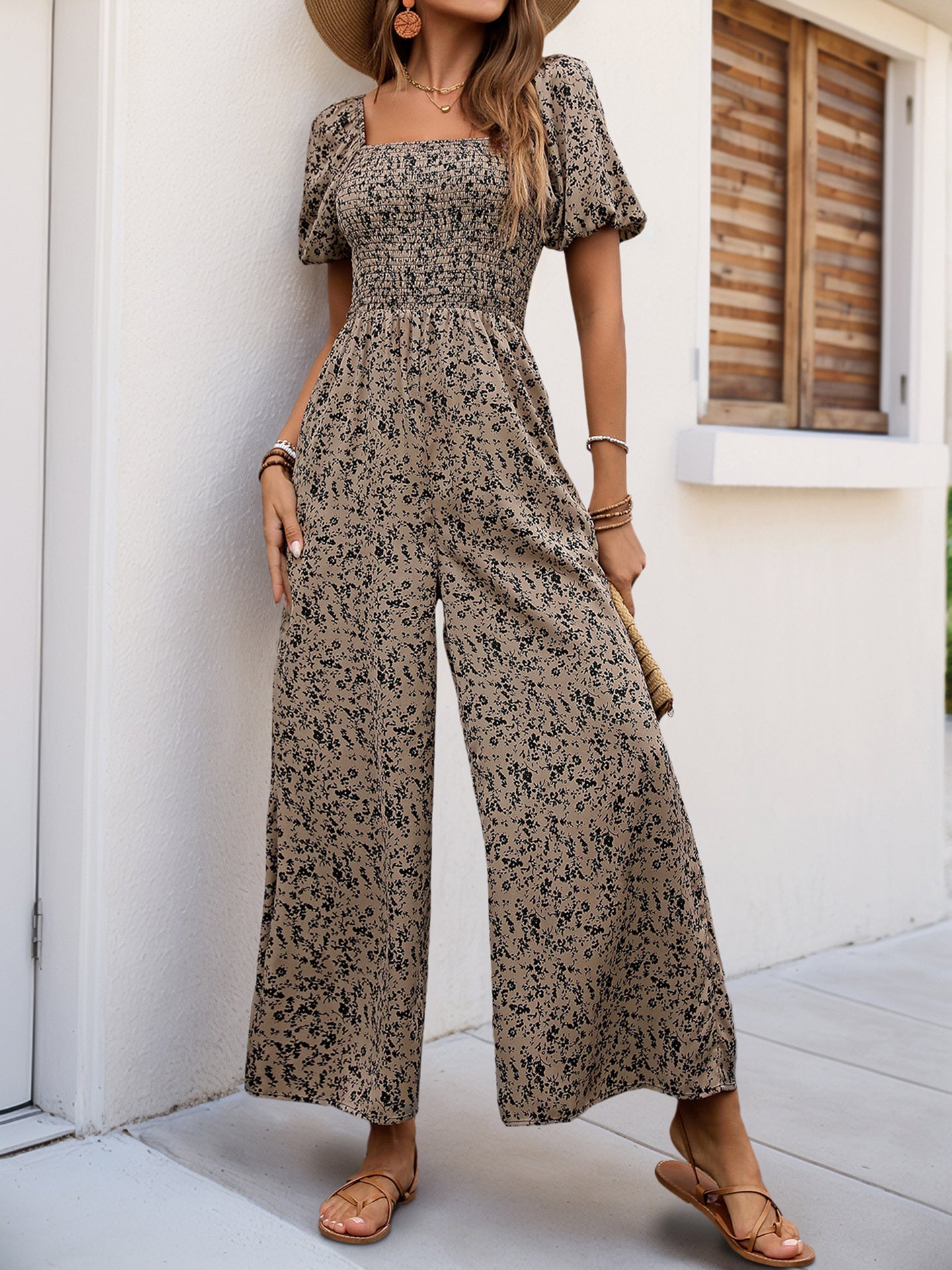 Printed Culotte Jumpsuit