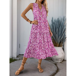 Ethnic Motifs Print A-Line Midi Dress