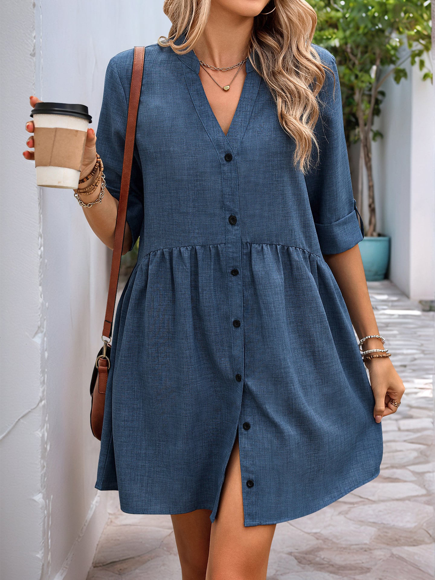 A-Line Midi Dress