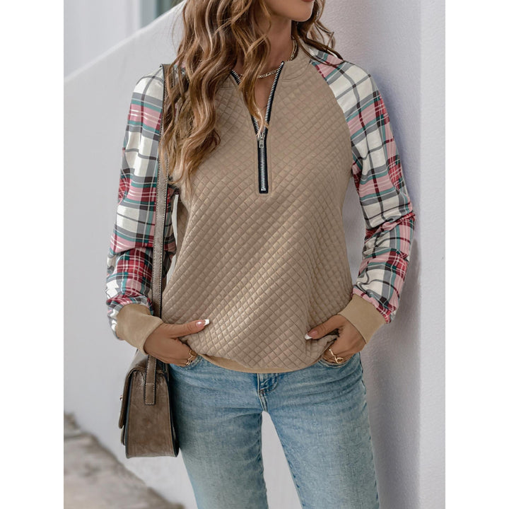 Women Self Design Pullover Sweatshirt