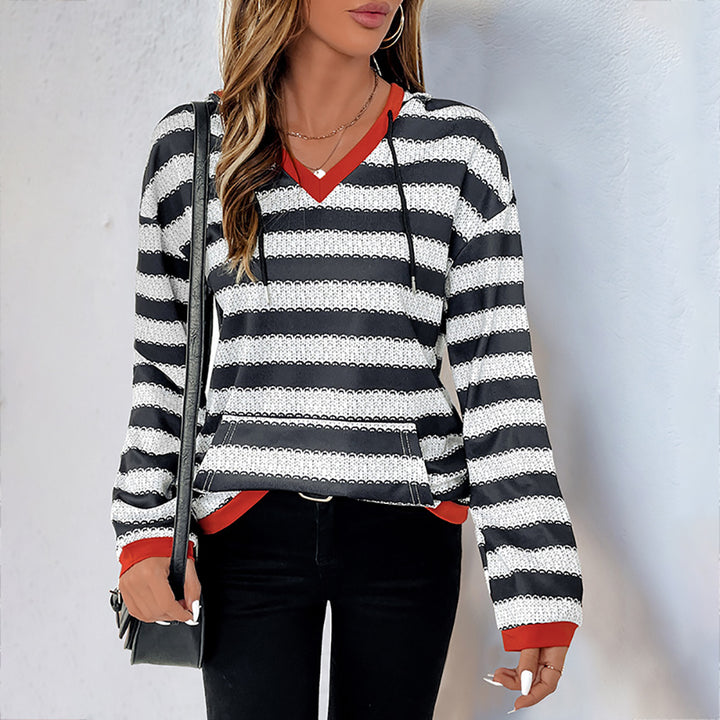 Women Striped Sweatshirt