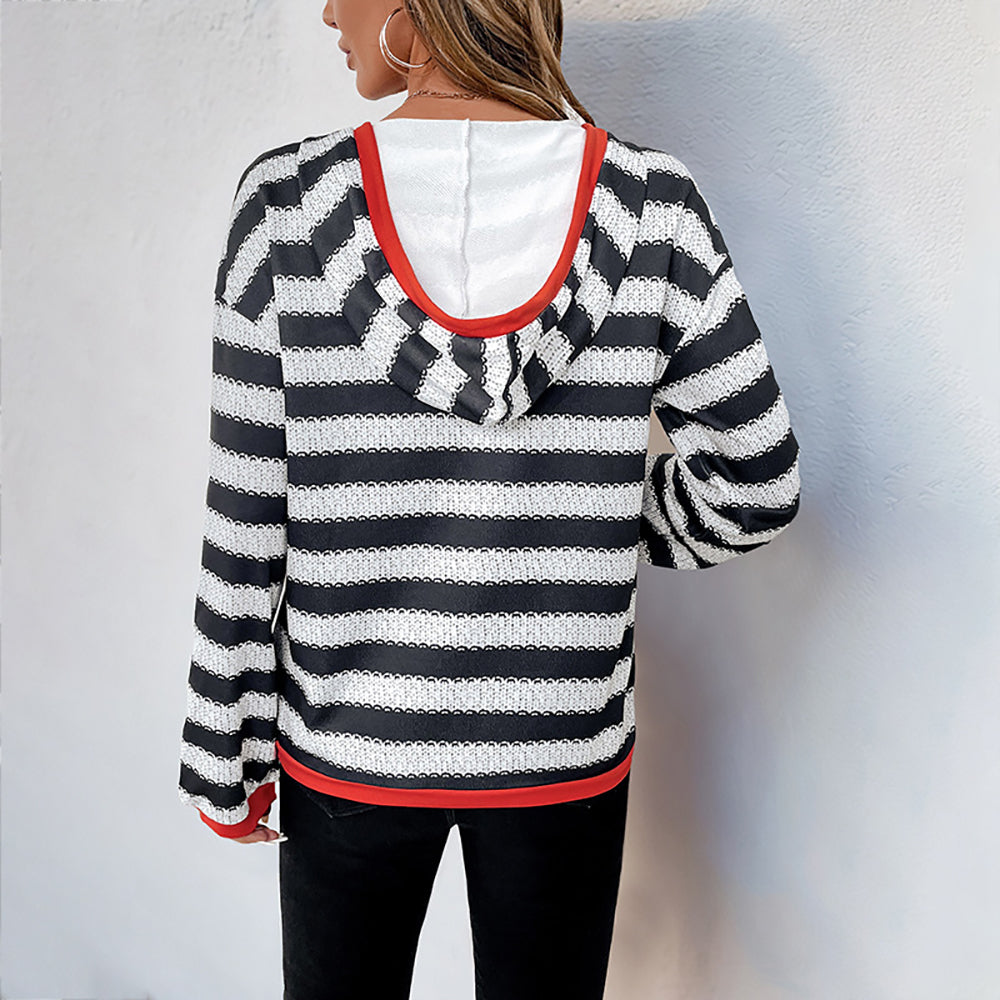 Women Striped Sweatshirt