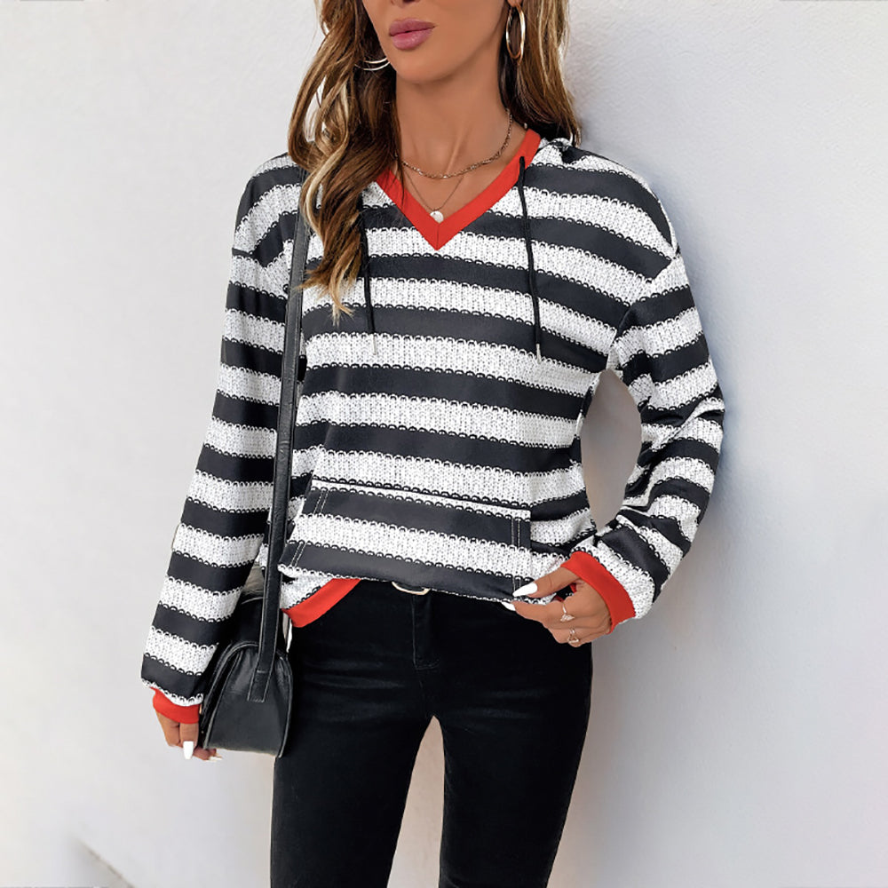 Women Striped Sweatshirt
