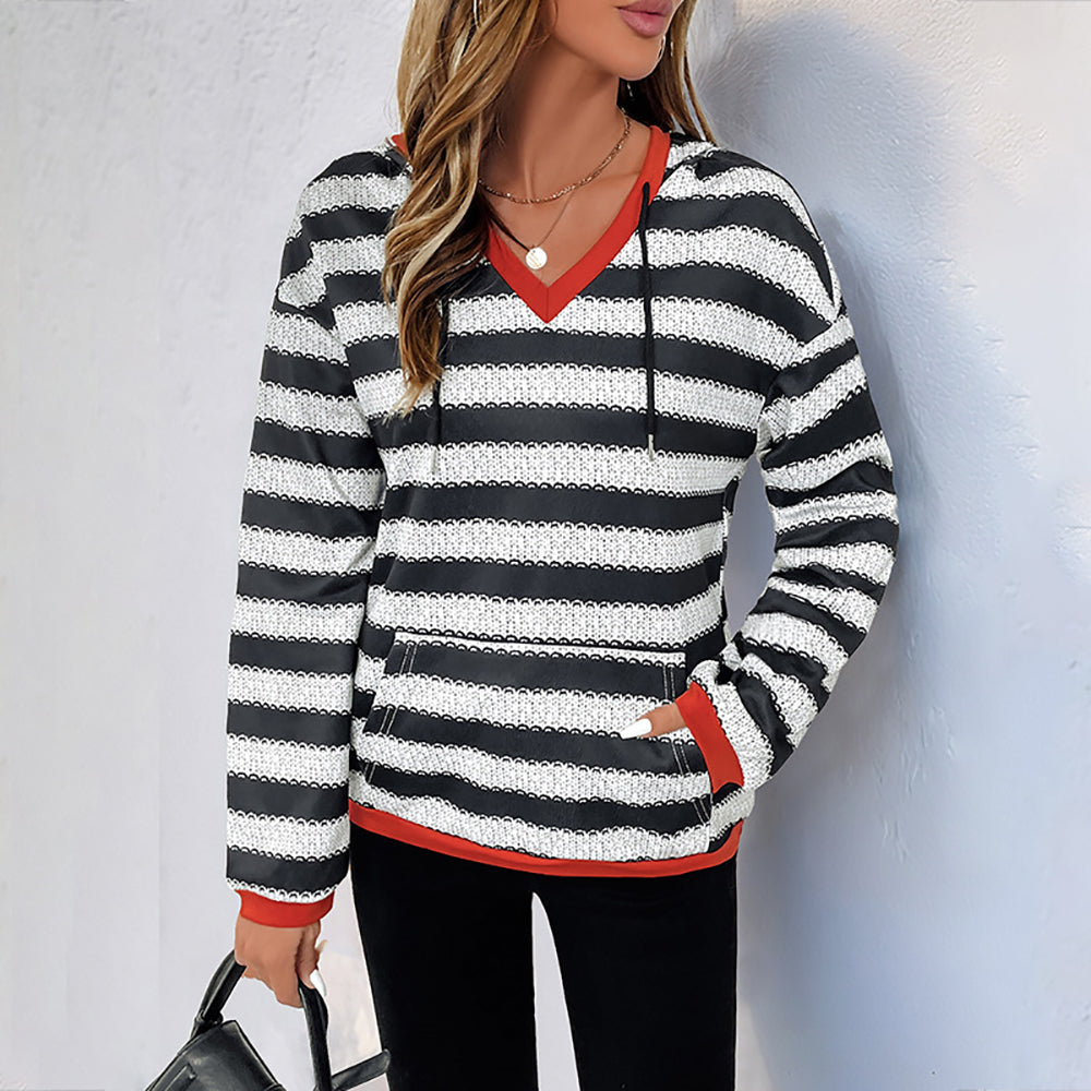 Women Striped Sweatshirt