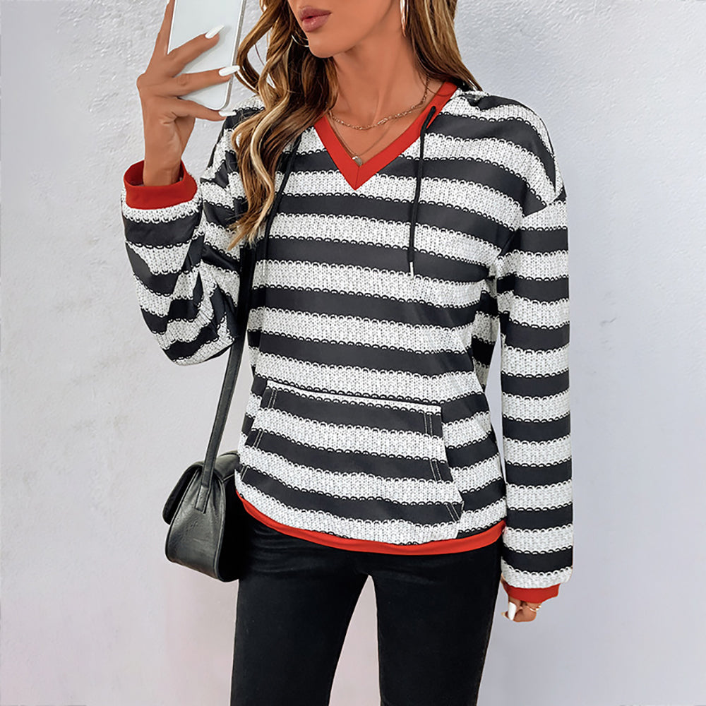 Women Striped Sweatshirt